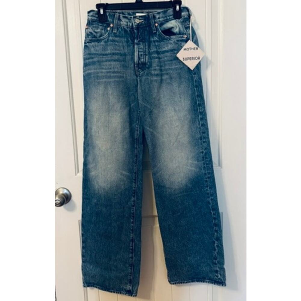 MOTHER SUPERIOR NWT THE DODGER BUTTON SNEAK JEANS WIPEOUT 25 - Picture 10 of 10